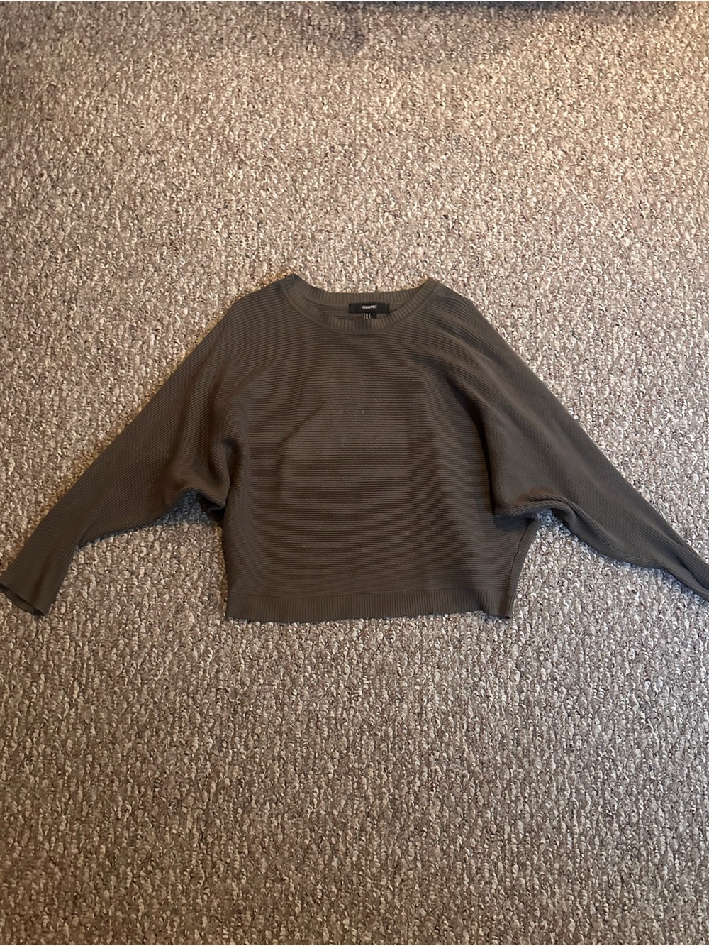 Forever 21 Ribbed Knit Batwing Sweater